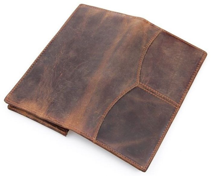 Чоловічий шкіряний гаманець Vintage 14223 Коричневий купити недорого в Ти Купи