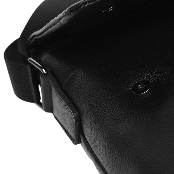 Мужская кожаная сумка Borsa Leather K18146-black купить недорого в Ты Купи