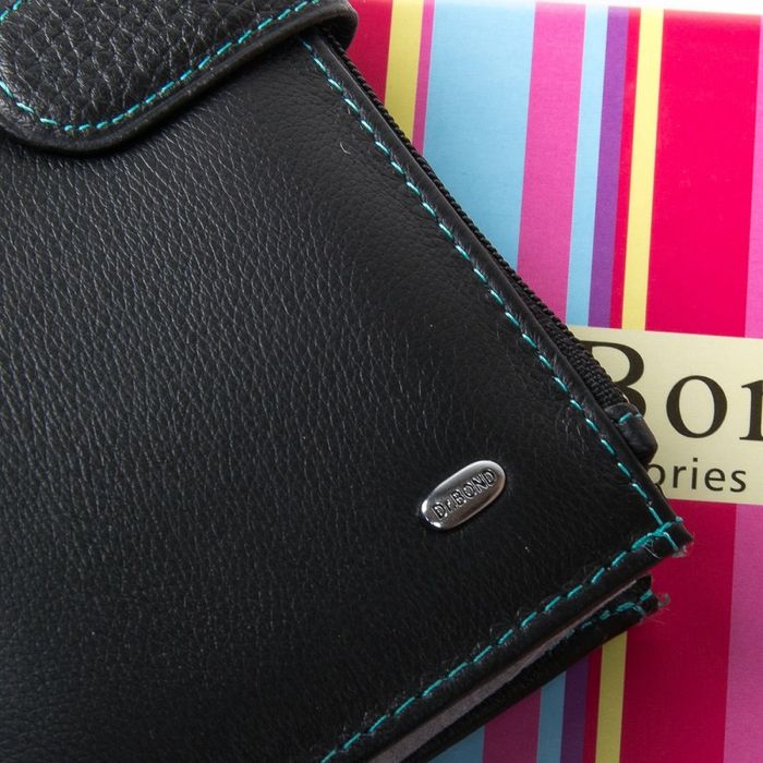 Жіночий шкіряний гаманець Rainbow DR. BONDWRN-23 black купити недорого в Ти Купи