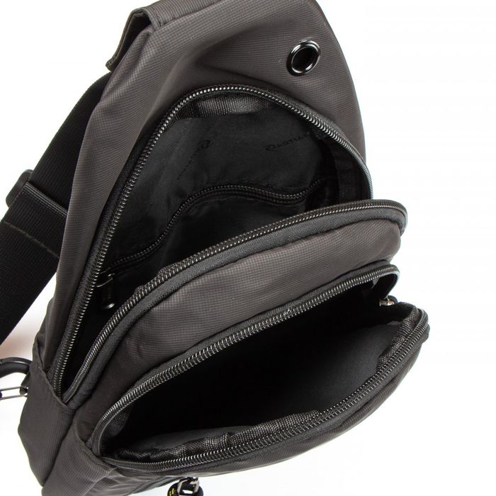 Мужская сумка-слинг Lanpad 82055 black купить недорого в Ты Купи