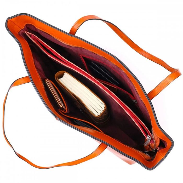 Женская кожаная сумка шоппер Vintage 22096 купить недорого в Ты Купи