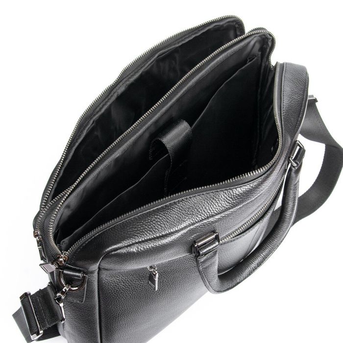 Мужская кожаная деловая сумка BRETTON BE 3506-1 black купить недорого в Ты Купи
