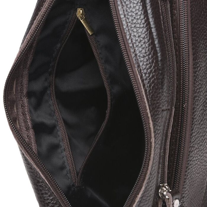 Чоловічі шкіряні сумки через плече Keizer K1010-brown купити недорого в Ти Купи