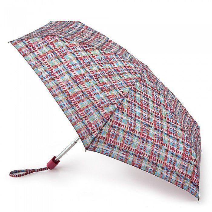 Механический женский зонт FULTON TINY-2 L501 - WATERCOLOUR CHECK купить недорого в Ты Купи
