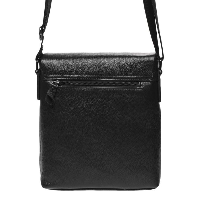 Мужская кожаная сумка Borsa Leather K18146-black купить недорого в Ты Купи
