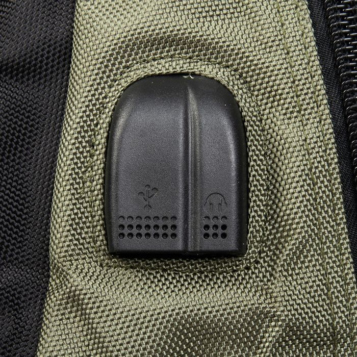 Рюкзак для ноутбука з USB Power In Eavas 8212 green купити недорого в Ти Купи