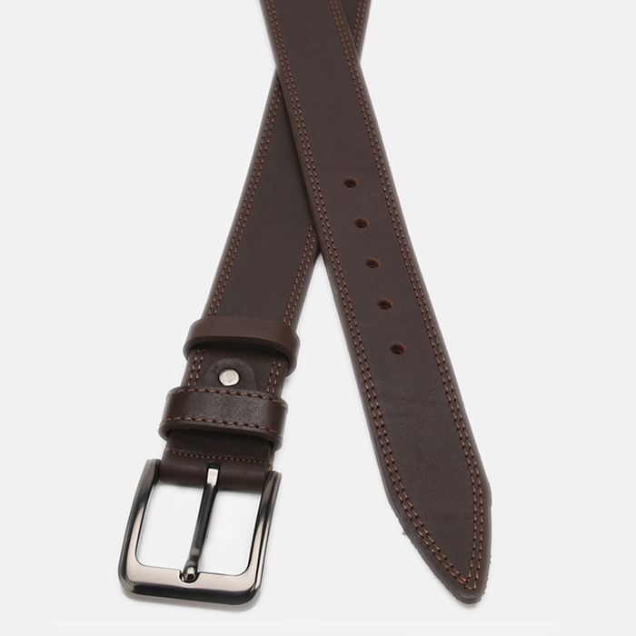 Мужской кожаный ремень Borsa Leather Cv1gnn6-115 купить недорого в Ты Купи