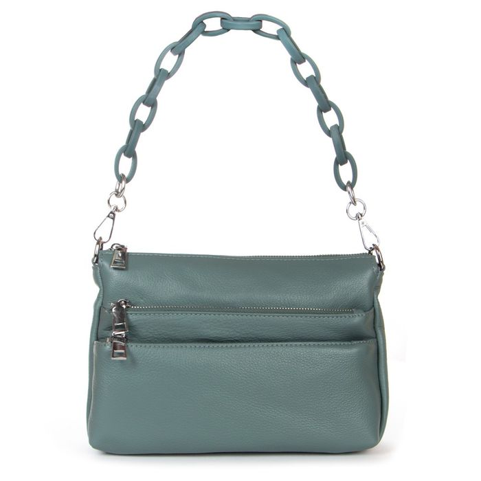 Жіноча шкіряна сумка ALEX RAI 3011 blue-green купити недорого в Ти Купи