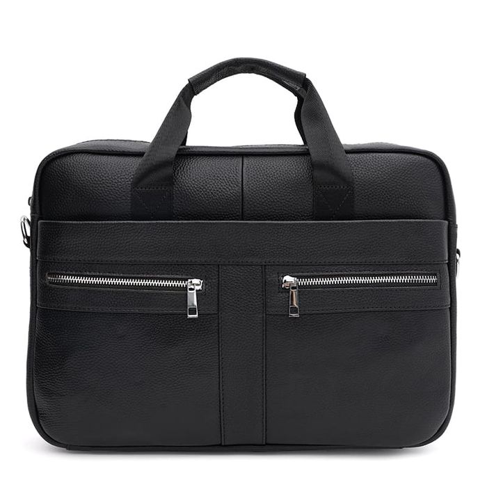 Мужская кожаная сумка - портфель Keizer K17067bl-black купить недорого в Ты Купи