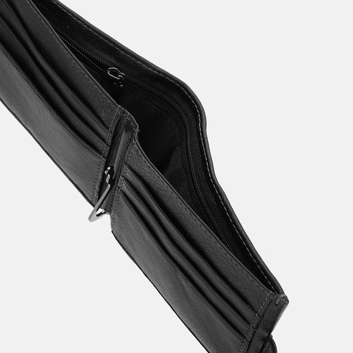 Мужское кожаное портмоне Ricco Grande K1611bl-black купить недорого в Ты Купи