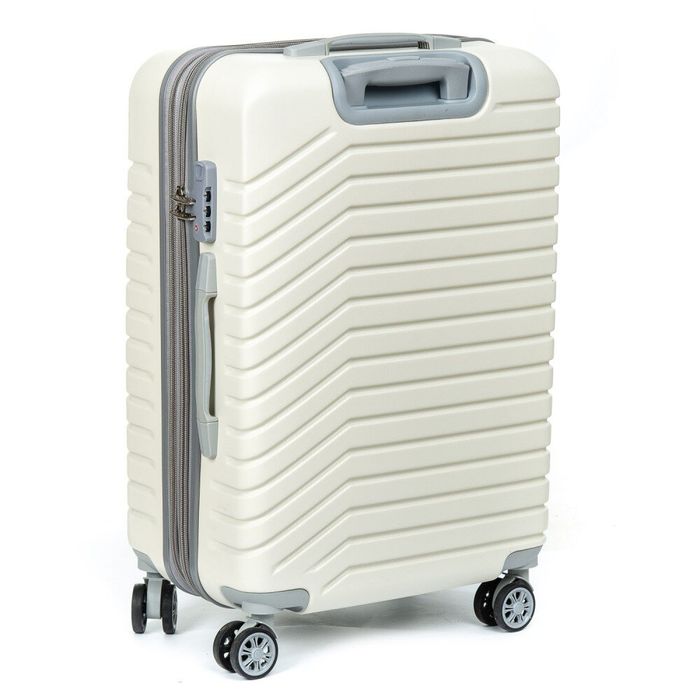 Комплект валіз 2/1 ABS-пластик PODIUM 8347 white змійка 32659 купити недорого в Ти Купи