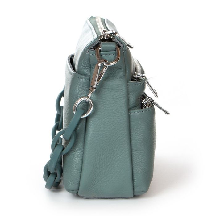 Жіноча шкіряна сумка ALEX RAI 3011 blue-green купити недорого в Ти Купи