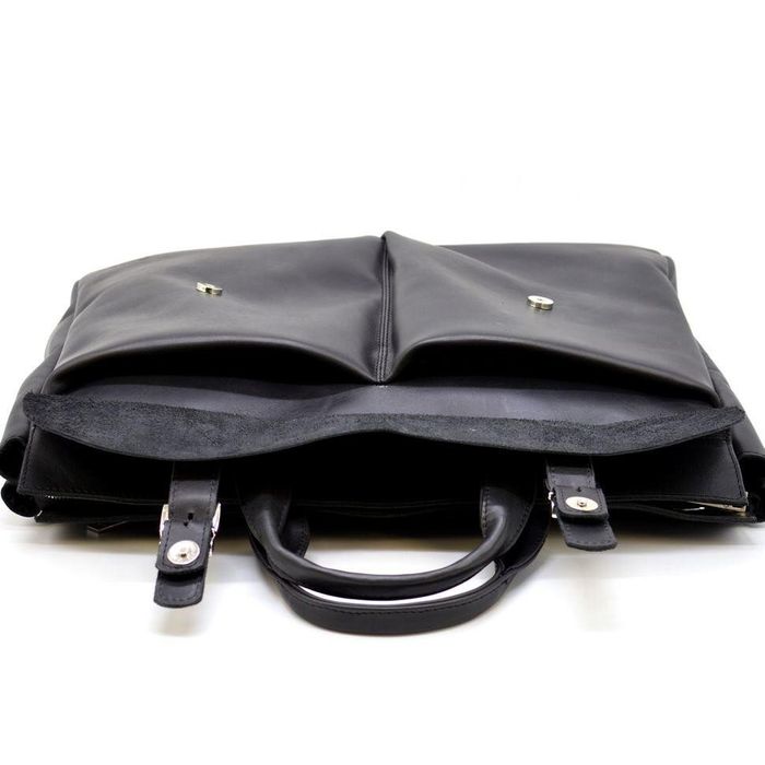 Мужская кожаная черная сумка TARWA ra-7107-extra купити недорого в Ти Купи