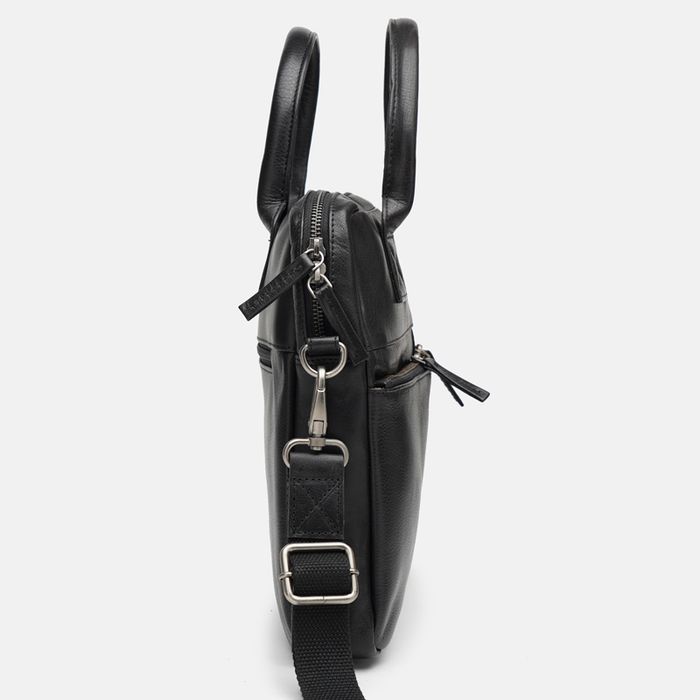 Чоловіча шкіряна сумка Ricco Grande 1FSL-1052-black купити недорого в Ти Купи