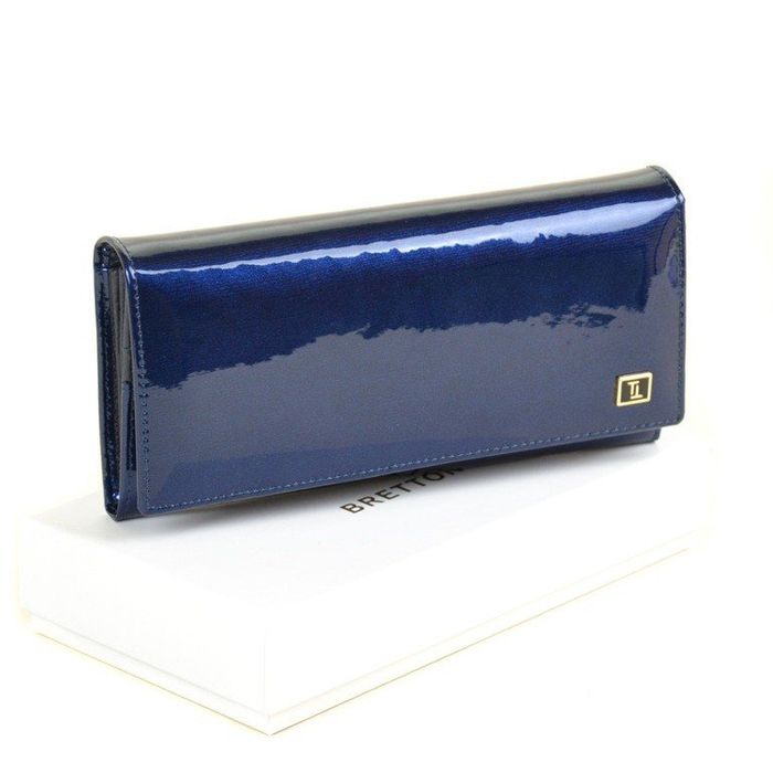 Женский кожаный синий кошелек Gold Bretton W0807 dark-blue купить недорого в Ты Купи