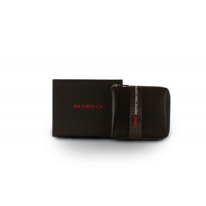 Шкіряний чоловічий гаманець Redbrick RBWC0010 c RFID (black) купити недорого в Ти Купи