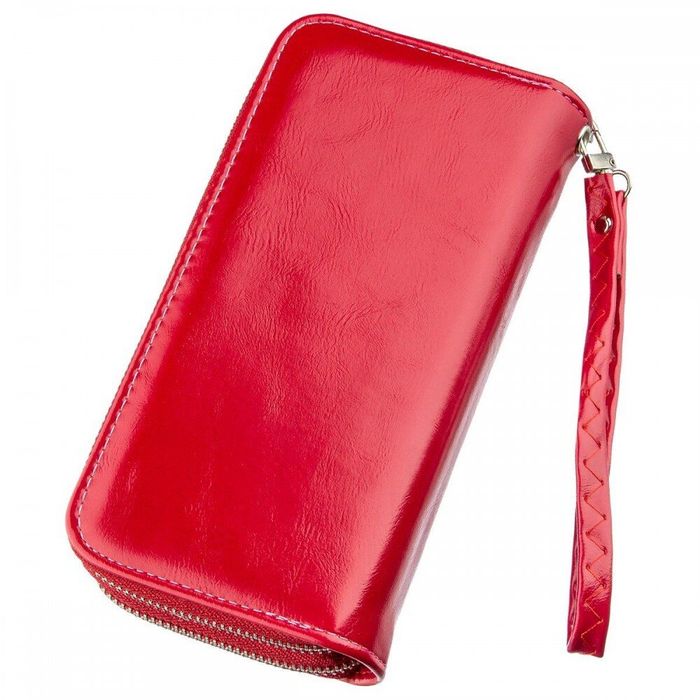 Жіночий гаманець з еко шкіри на 2 блискавки KIVI 19054 Рожевий купити недорого в Ти Купи