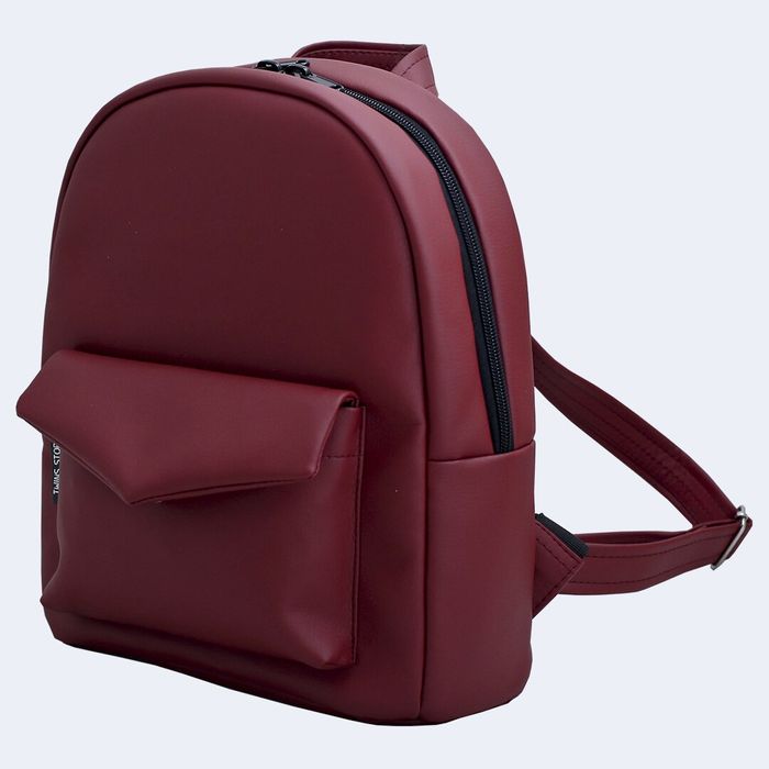 Бордовий жіночий рюкзак з еко-шкіри TWINS STORE Р31 купити недорого в Ти Купи