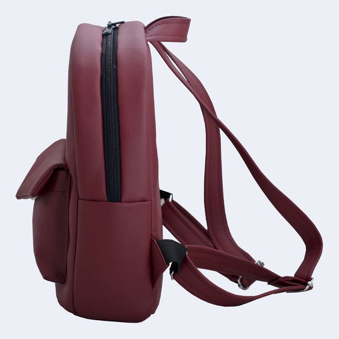 Бордовый женский рюкзак из эко-кожи TWINS STORE Р31 купить недорого в Ты Купи