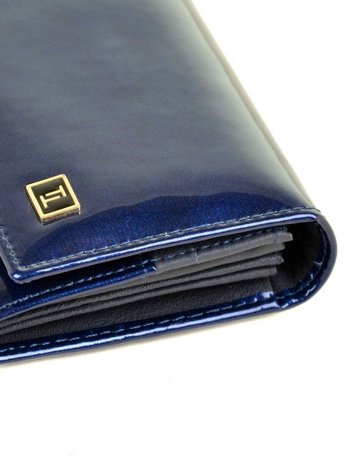 Женский кожаный синий кошелек Gold Bretton W0807 dark-blue купить недорого в Ты Купи