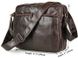 Чоловіча шкіряна сумка Vintage 14369 Темно-коричневий
