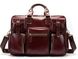 Мужская деловая кожаная сумка Vintage 14776 Бордовая Коричневый