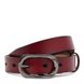 Жіночий ремінь шкіряний Borsa Leather CV1ZK-052c-red