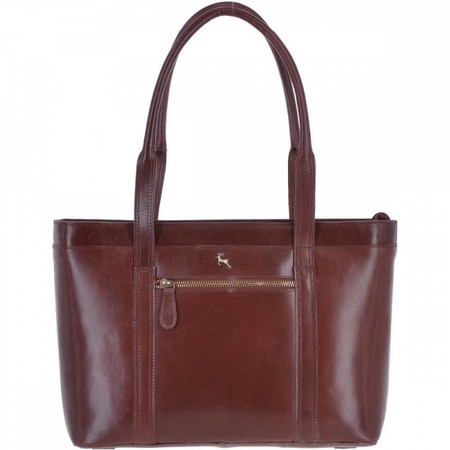 Женская кожаная сумка Ashwood V23 Chestnut (Каштановый) купить недорого в Ты Купи