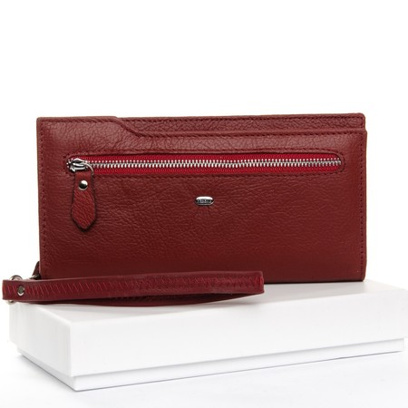 Кожаный женский кошелек Classic DR.BOND WMB-2M dark-red купить недорого в Ты Купи