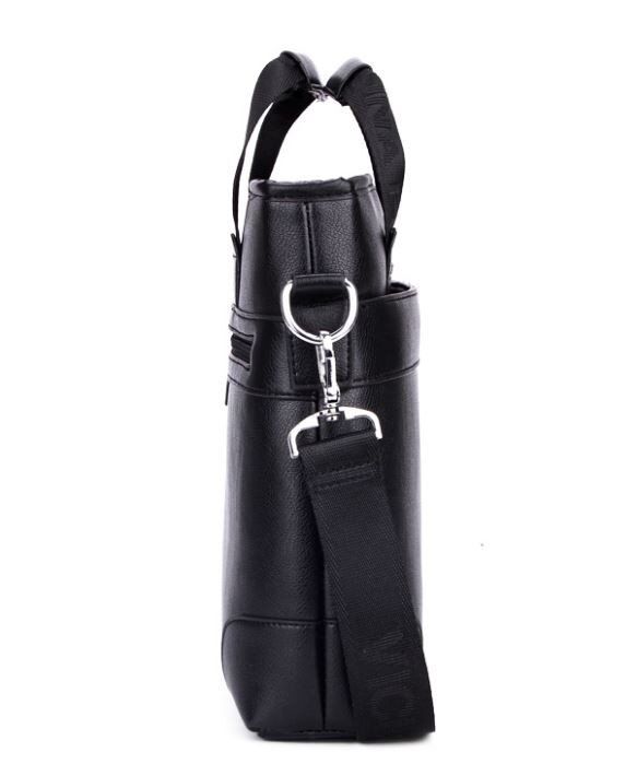 Мужская черная деловая сумка Polo 6602-4 купить недорого в Ты Купи