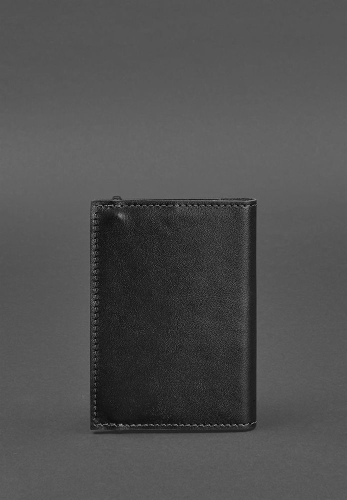 Кожаная обложка для паспорта 1.0 черная краст BN-OP-1-G купить недорого в Ты Купи