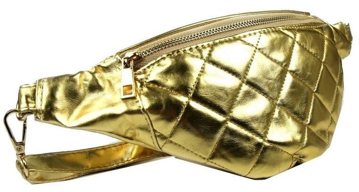 Женская поясная сумка из кожзама Always Wild золотистая купить недорого в Ты Купи