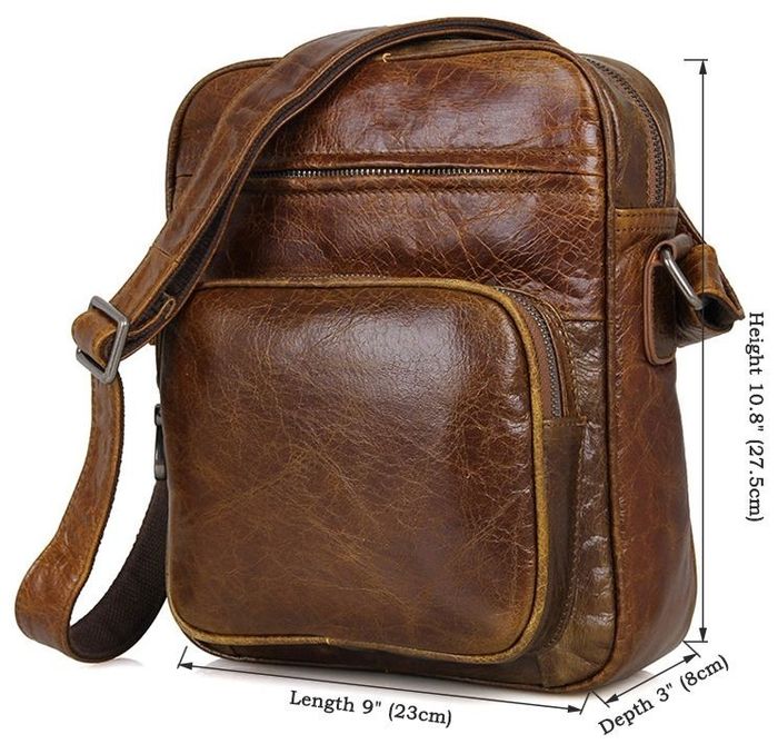 Чоловіча шкіряна сумка Vintage 14418 купити недорого в Ти Купи