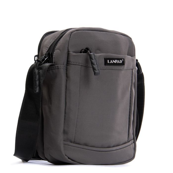 Сумка через плечо Lanpad A45007 grey мал купить недорого в Ты Купи