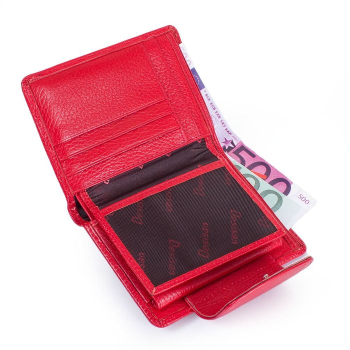 Женский кожаный красный кошелек DESISAN SHI086-4-1FL купить недорого в Ты Купи