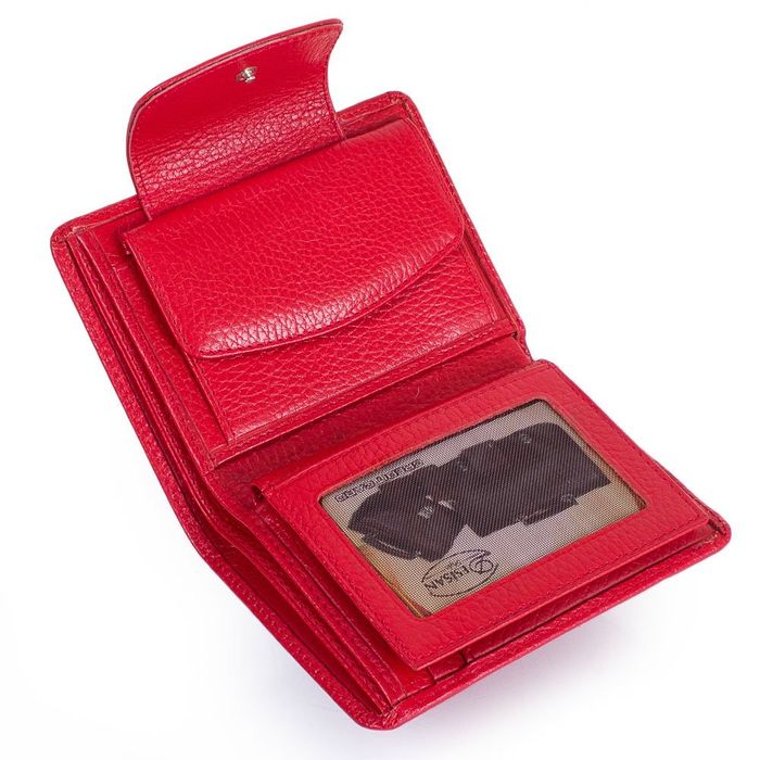 Жіночий шкіряний червоний гаманець Desisan shi086-4-1fl купити недорого в Ти Купи