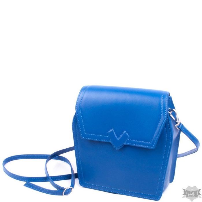 Жіноча шкіряна синя сумка Valenta ВЕ61582312 купити недорого в Ти Купи