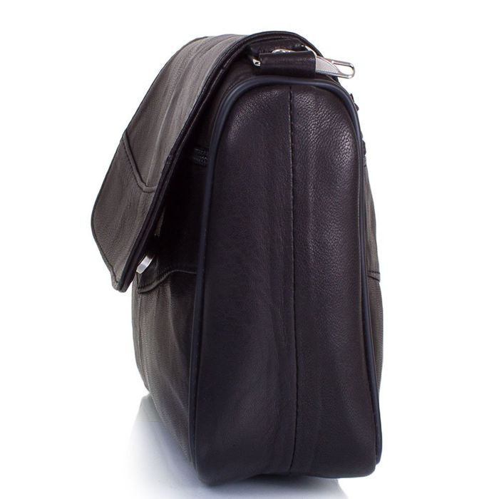 Жіноча шкіряна чорна сумка-месенджер TUNONA SK2410-2 купити недорого в Ти Купи