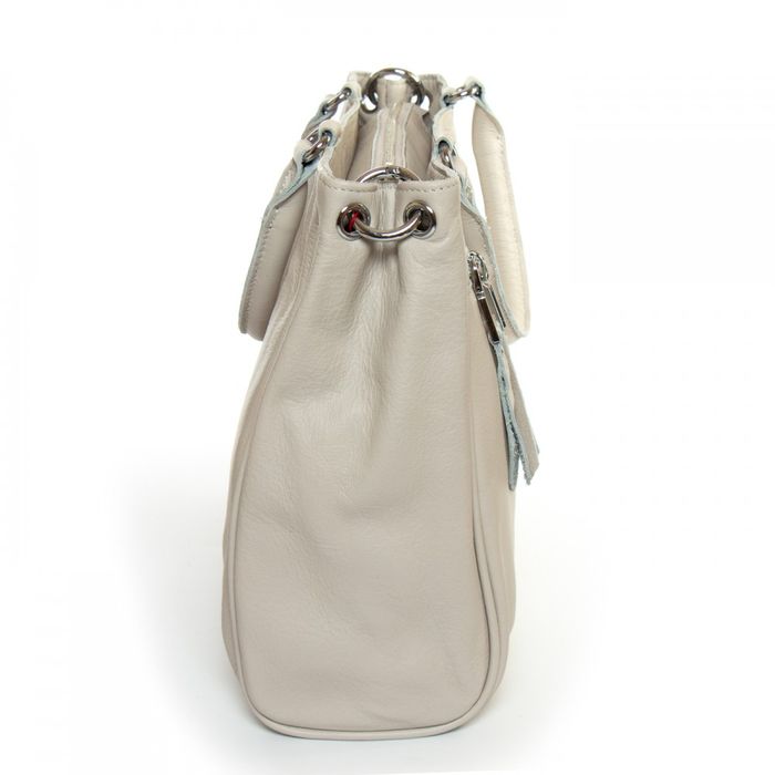 Женская кожаная сумка ALEX RAI 8782-9 white-grey купить недорого в Ты Купи