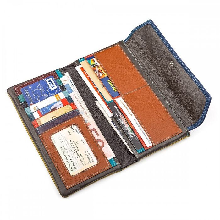 Жіночий шкіряний гаманець ST Leather 18406 (SB42-2) Помаранчевий купити недорого в Ти Купи