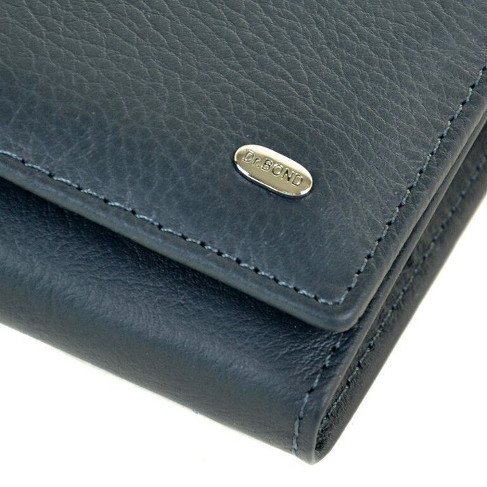 Кожаный кошелек Classik DR. BOND W501 dark-blue купить недорого в Ты Купи