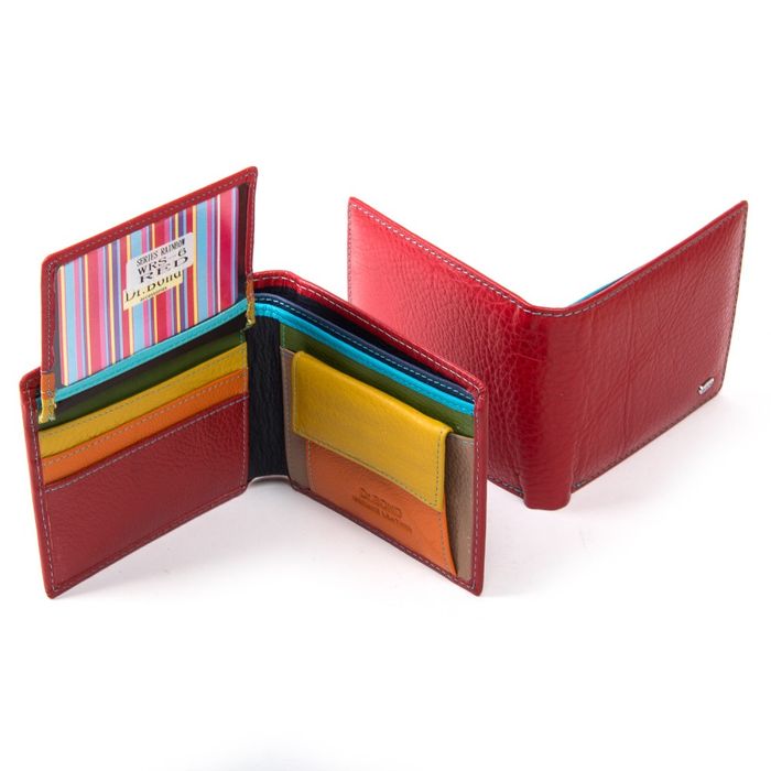 Жіночий шкіряний гаманець Rainbow DR. BOND WRS-6 red купити недорого в Ти Купи