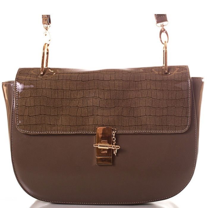 Женская коричневая сумка EUROPE MOB из экологической кожи купить недорого в Ты Купи