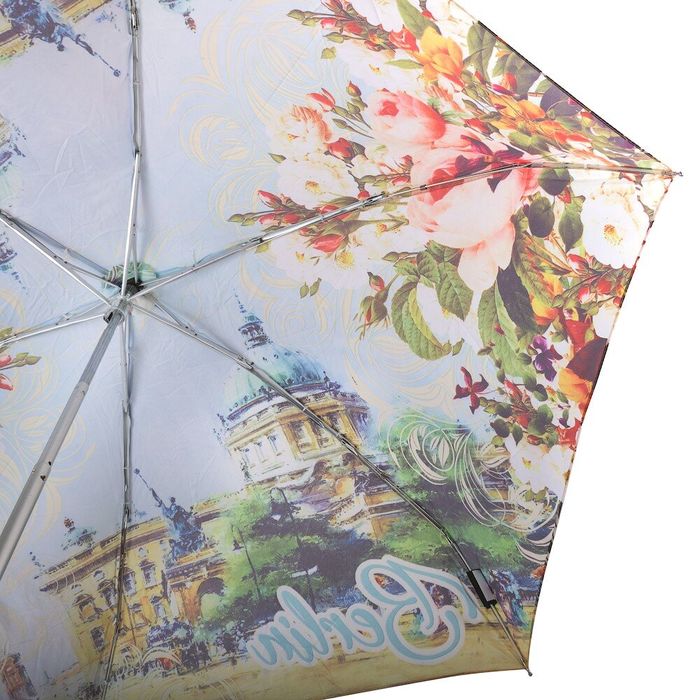 Жіноча компактна полегшена механічна парасолька LAMBERTI z75119-1878 купити недорого в Ти Купи