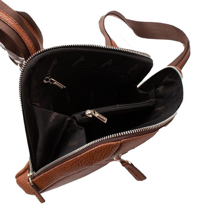 Мужская кожаная сумка через плечо DESISAN SHI1467-015 купить недорого в Ты Купи