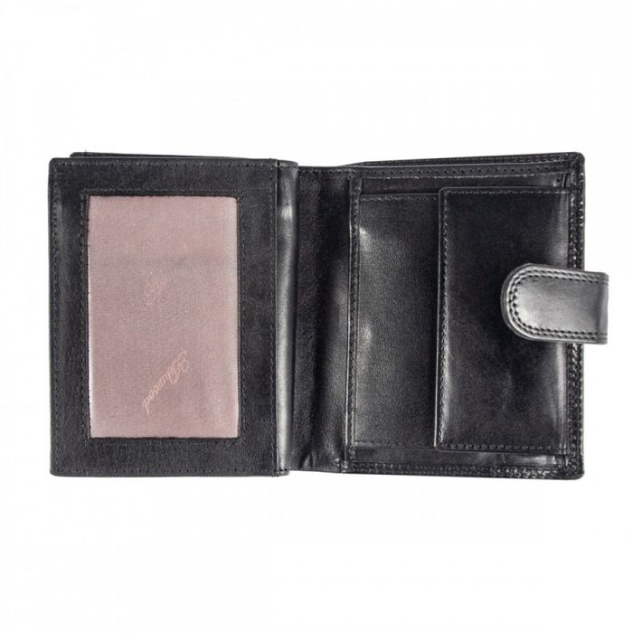 Ashwood 1246 VT Чорний шкіряний гаманець купити недорого в Ти Купи
