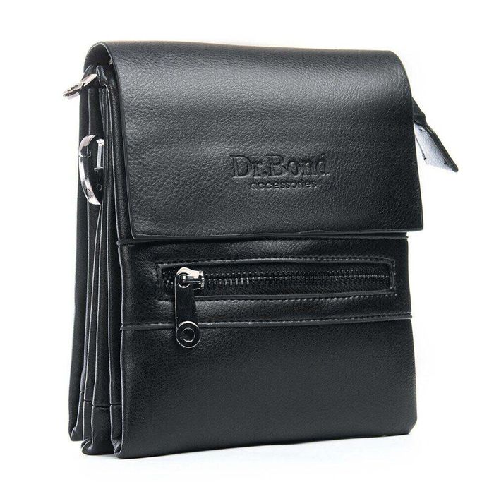 Чоловіча сумка-планшет DR. BOND GL 317-0 black купити недорого в Ти Купи