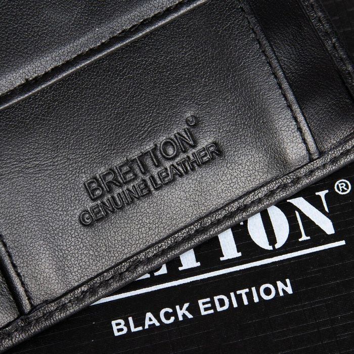 Чоловік шкіряний гаманець BRETTON M5406 black купити недорого в Ти Купи