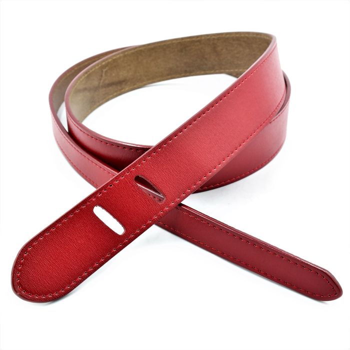 Кожаный женский ремень Weatro Красный koz-zh3-kit-026 купить недорого в Ты Купи