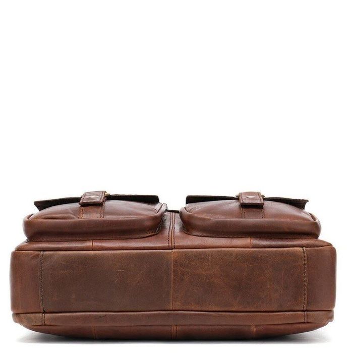 Мужской кожаный портфель Vintage 14717 Коричневый купить недорого в Ты Купи